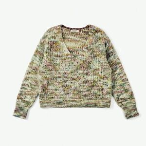 Free People Oversized Marled Knit Pullover - Earth Tones - Boho Cozy - Small